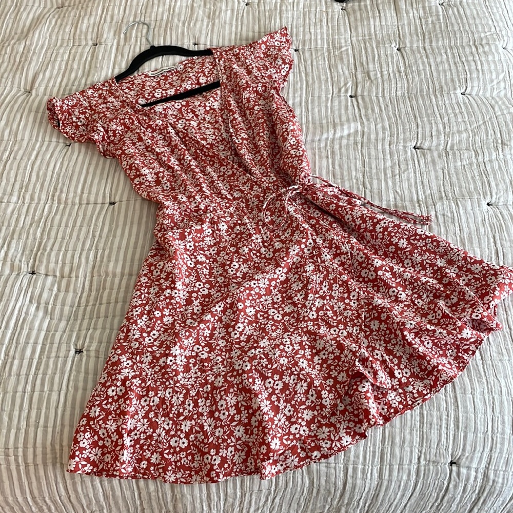 Abercrombie and Fitch floral wrap dress